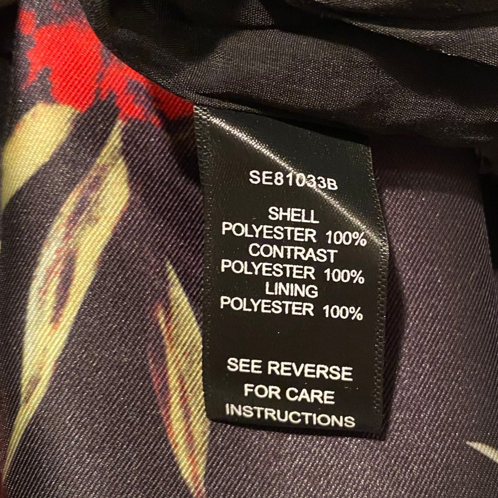 Ark & Co. Rose Print Satin Evening Skirt - Size LG - NWT - Picture 9 of 12